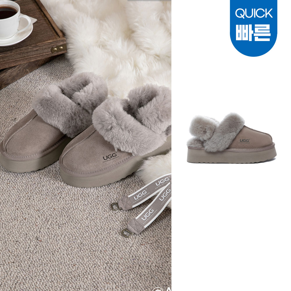 [빠른무료배송] 호주정품 에버어그 무사 플랫폼 탈부착 밴딩 어그 슬리퍼 AS UGG AS2077