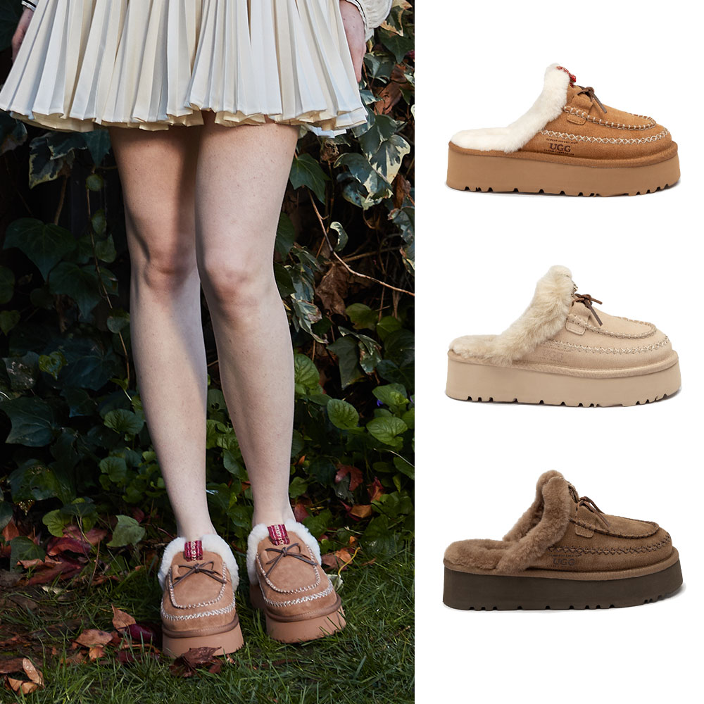 [무료배송] 호주정품 오즈웨어 레티시아 플랫폼 슬리퍼 (굽 5cm) OZWEAR UGG OB944