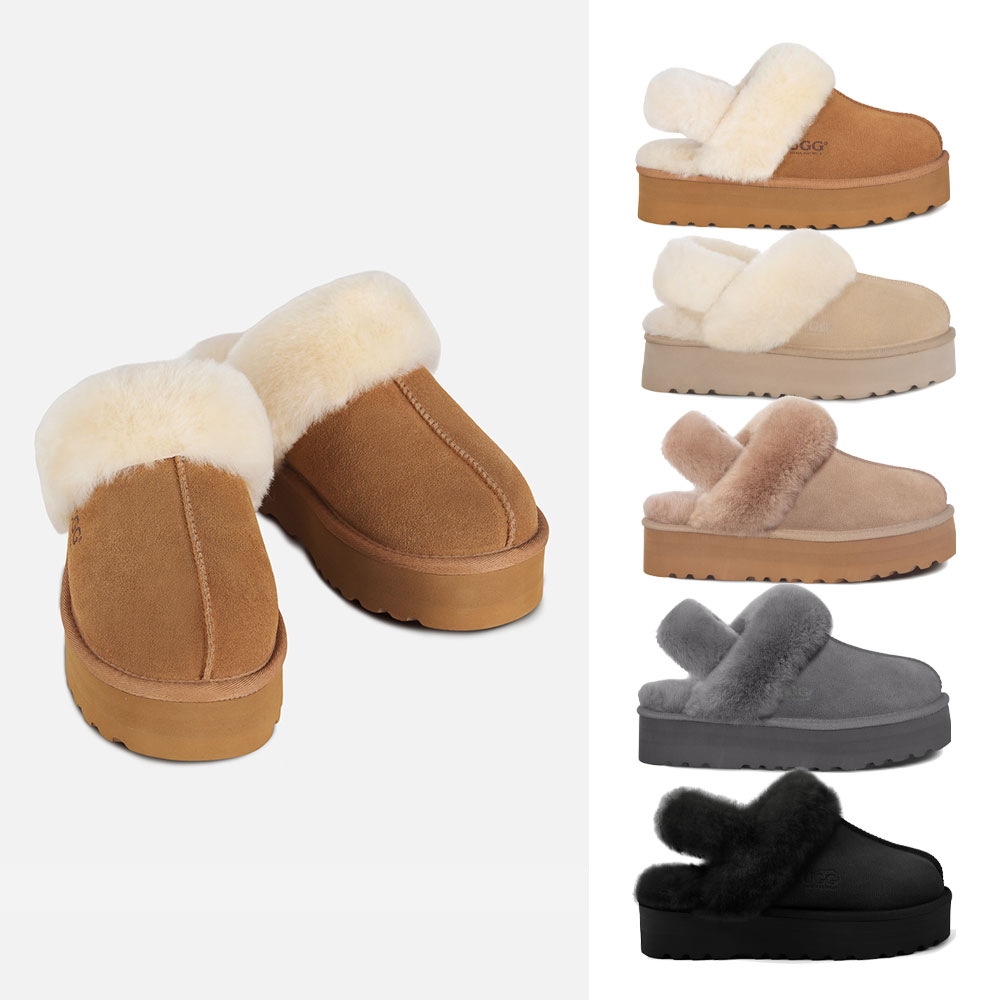 [무료배송] 호주정품 오즈라나 클래식 코케트 플랫폼 탈부착 밴딩 4WAY 슬리퍼 (굽 4cm) OZLANA UGG OZ3002