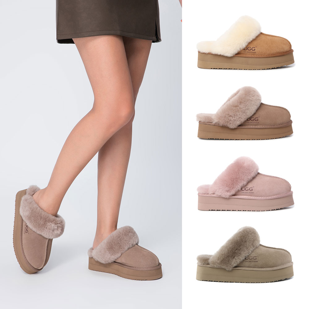 [무료배송] 호주정품 디케이 바나 어그 슬리퍼 (굽 4cm) DK UGG DK108