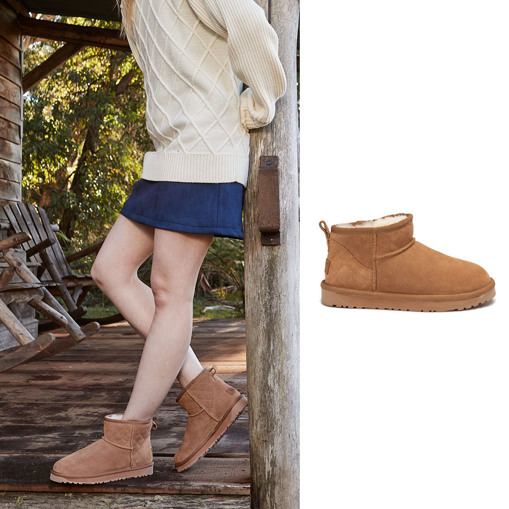 [무료배송] 호주정품 오즈웨어 클래식 마테라세 울트라 미니 부츠 (굽 2.5cm) OZWEAR UGG OB658MA